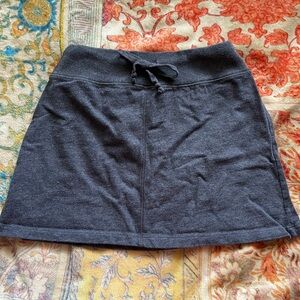 Brandy Melville Grey Drawstring Mini Skirt